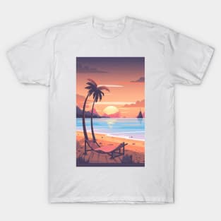 Sunset at the beach T-Shirt